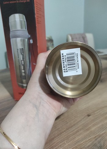 Beden kahverengi Renk Diger 750ml Paslanmaz Çelik Termos