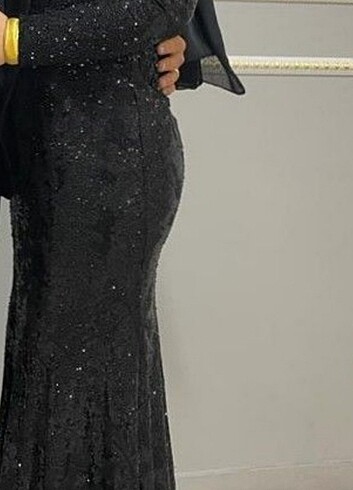 Balık model abiye elbise 
