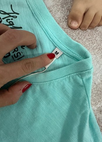 Mavi Pamuklu Camp David Baskılı Tişört - Görsel 2