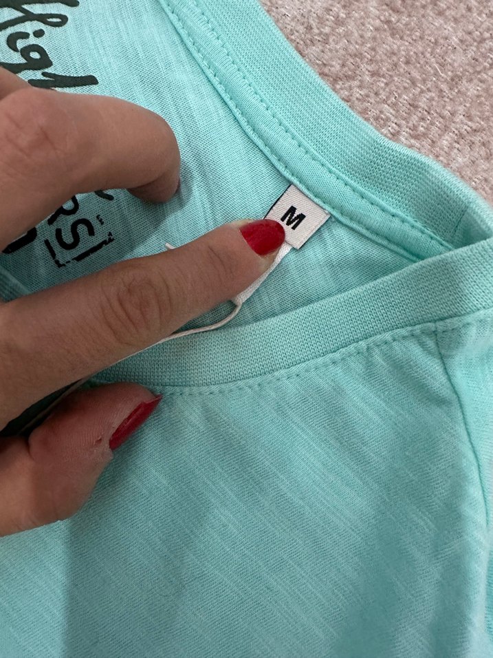 Mavi Pamuklu Camp David Baskılı Tişört - Görsel 3