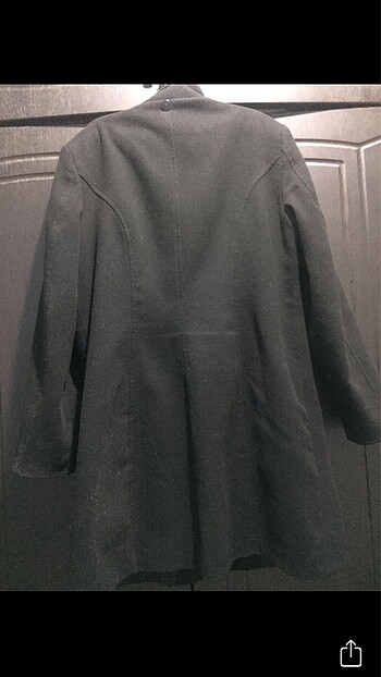 48 Beden siyah Renk Kadın kaban/4XL