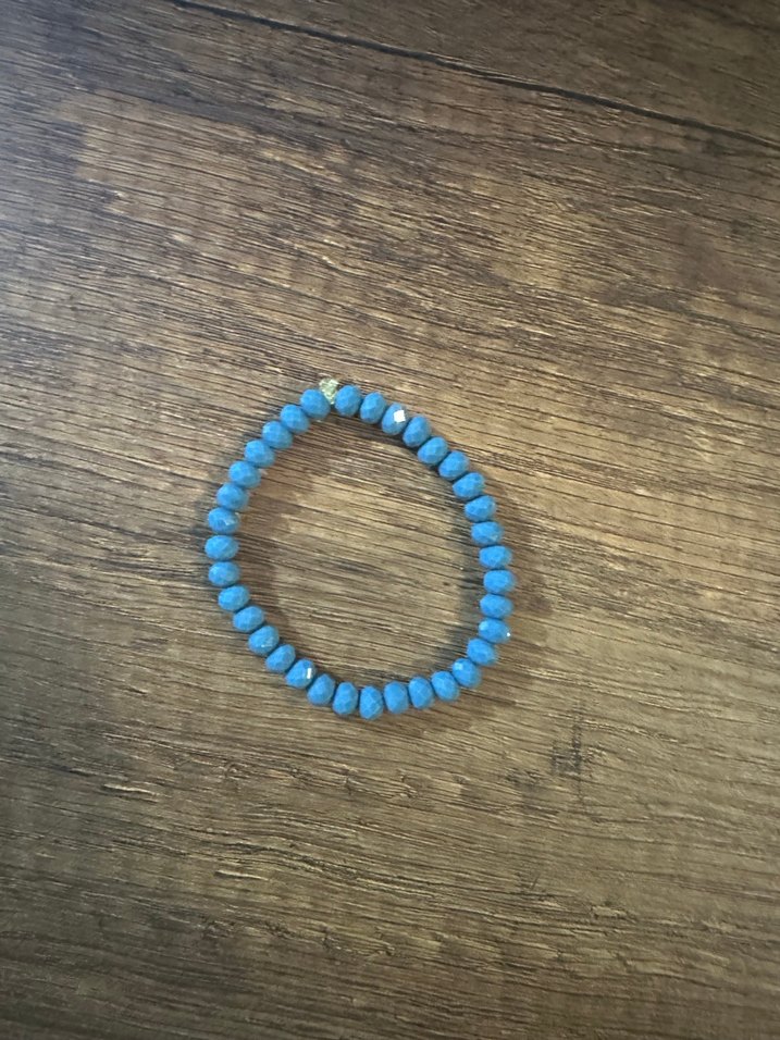 Turkuaz Boncuklu Bohem Bileklik - Görsel 4