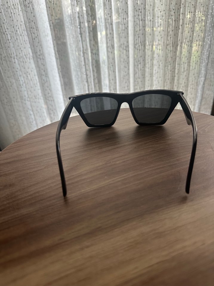 Siyah Klasik Gotik Kadın Güneş Gözlüğü - Görsel 3