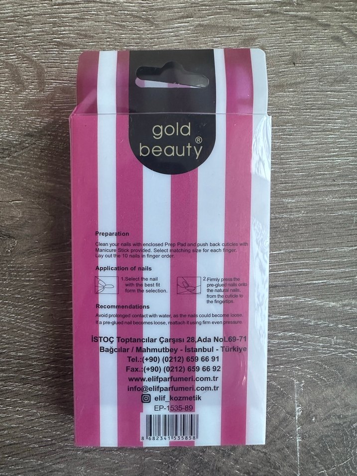 Bej Kendinden Yapışkanlı Takma Tırnak Seti - Görsel 2