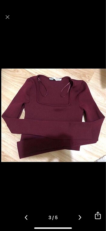Zara Zara bordo crop