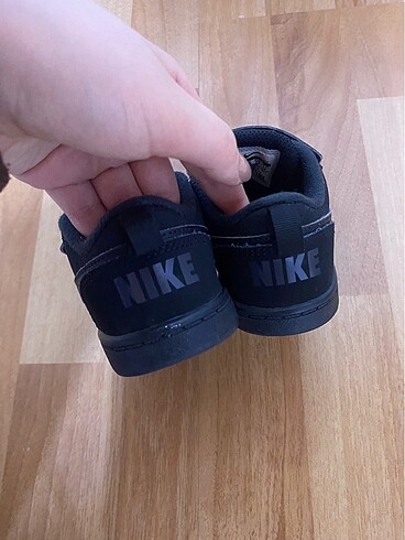 25 Beden siyah Renk Orjinal Nike siyah bebek spor ayakkabı
