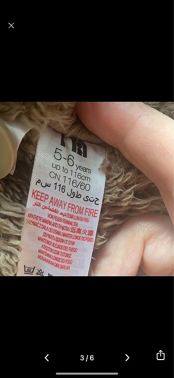 Çocuk içi yünlü mont - Görsel 4