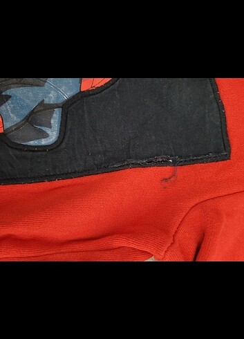 4 Yaş Beden kırmızı Renk Örümcek adam sweatshirt