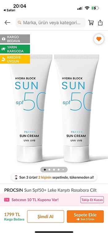 Procsin Sun spf50+