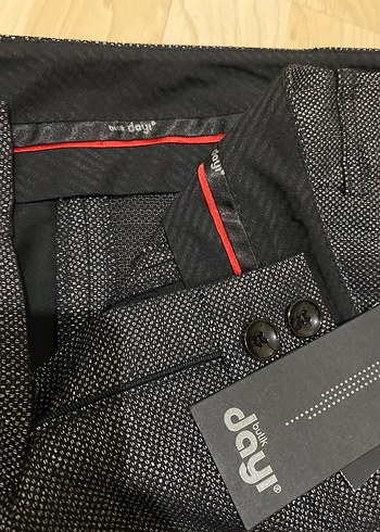 Kadın antrasit/siyah  Kumaş Pantolon - Görsel 2