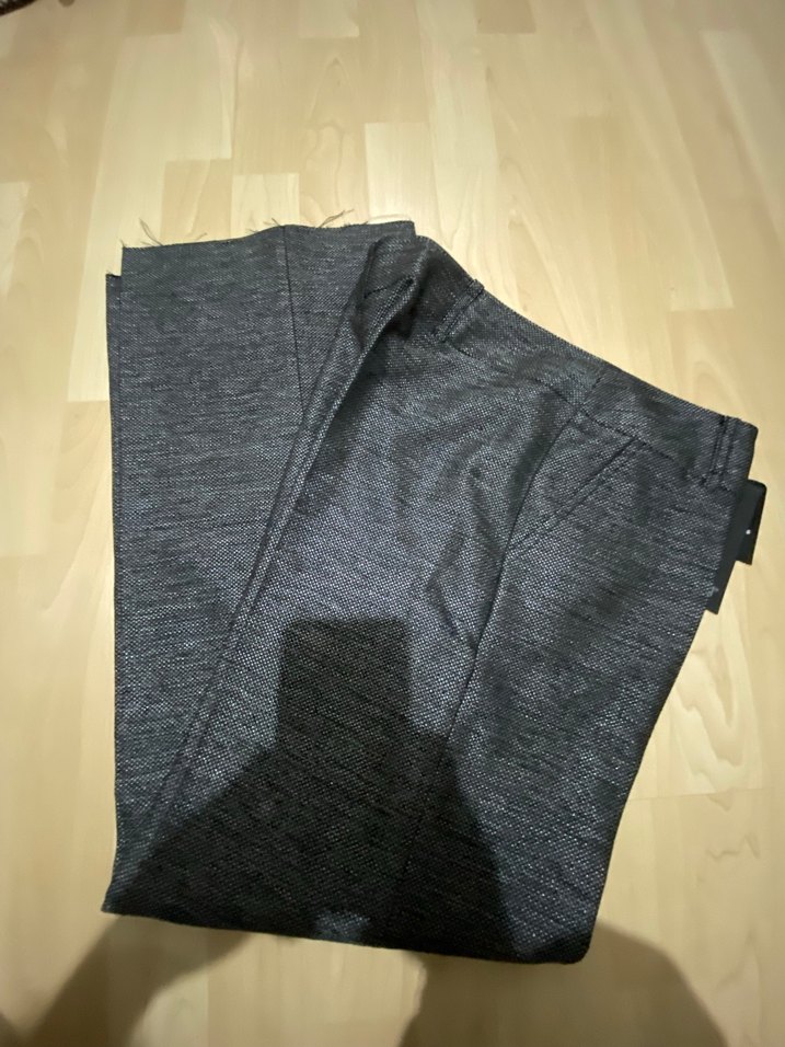 Kadın antrasit/siyah  Kumaş Pantolon - Görsel 3