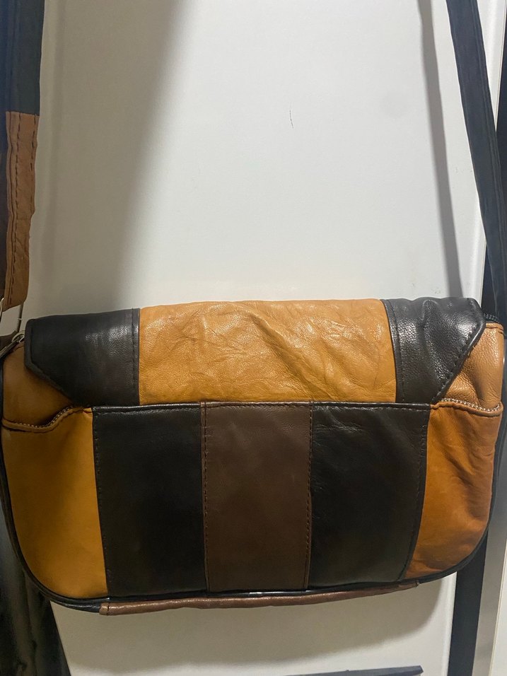 Kahverengi  kadın  Omuz Çantası Tokalı - Görsel 2