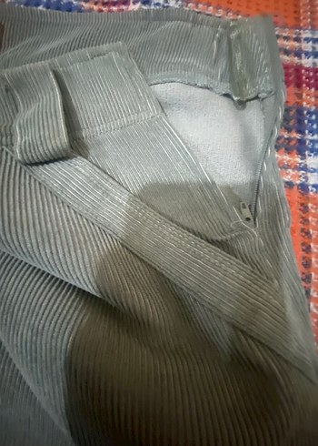 vizon rengi kadife  etek - Görsel 4