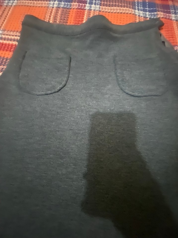 Gri Triko Midi Kalem Etek - Görsel 3