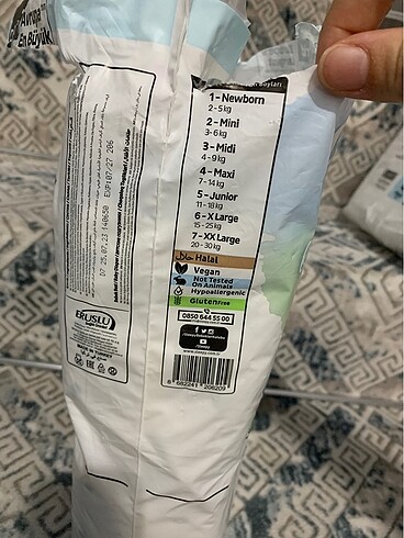3 Beden: 4-9 kg Beden Bebek bezi