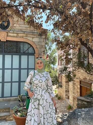 m Beden Manuka beyaz elbise