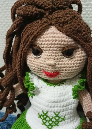 El Örgüsü Renkli Kahverengi Bebek - Görsel 2