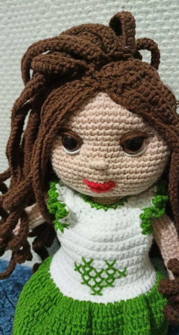 El Örgüsü Renkli Kahverengi Bebek - Görsel 2