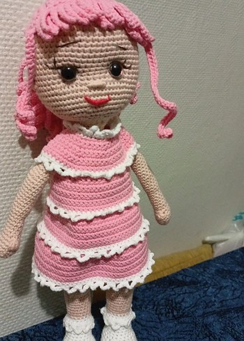 Pembe el örgüsü bebek - Görsel 2