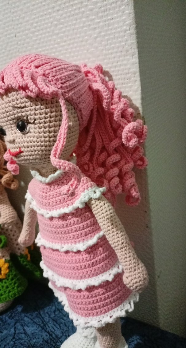 Pembe el örgüsü bebek - Görsel 3