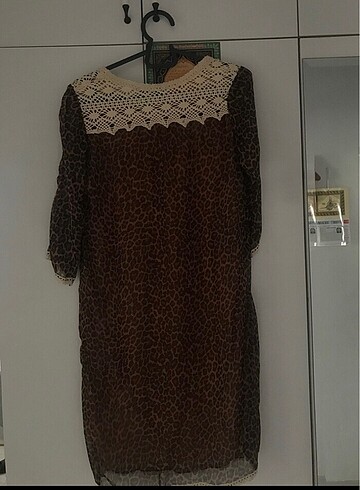 Zara Zara Leopar desenli elbise