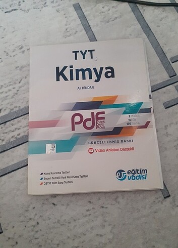 Eğitim vadisi tyt kimya konu anlatım kitabı