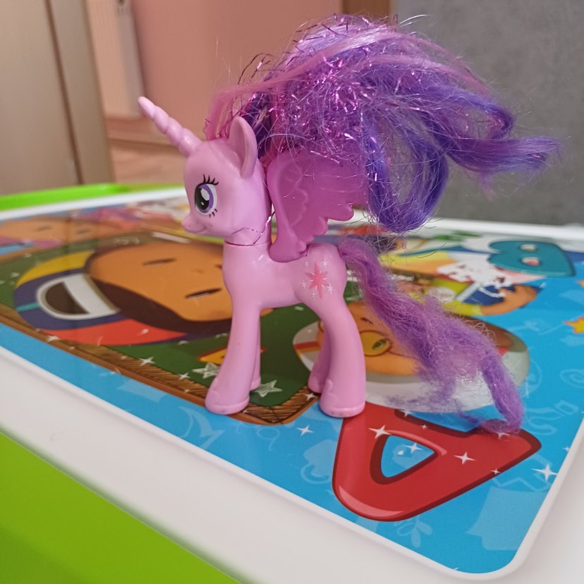 Mor Kanatlı Unicorn Figür - Görsel 5