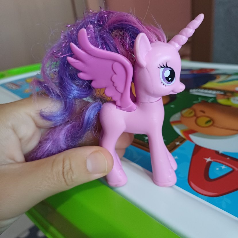 Mor Kanatlı Unicorn Figür - Görsel 2