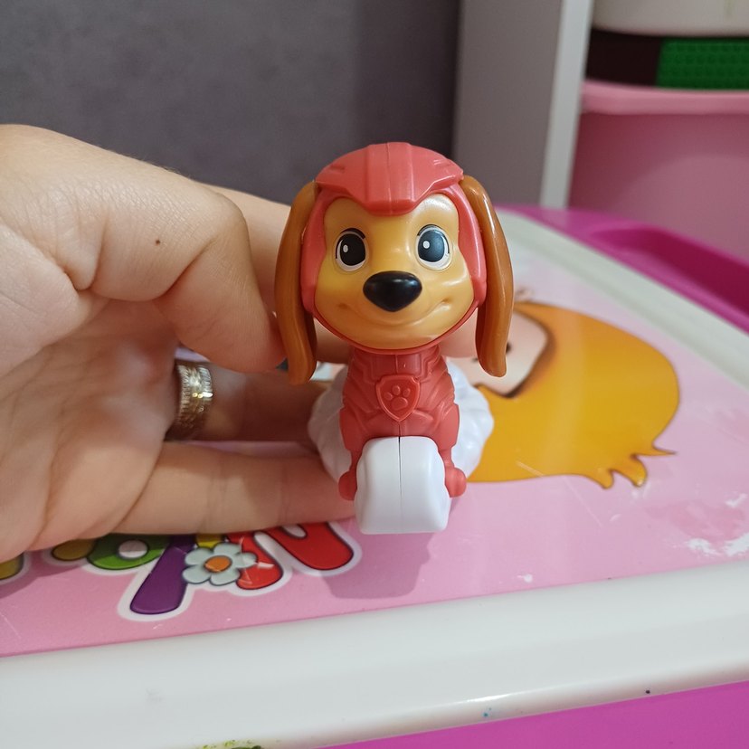 Renkli Pembe Köpek Figürü - Görsel 3