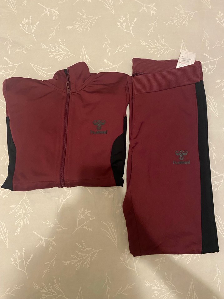 Bordo Fermuarlı Kadın Eşofman Takımı - Görsel 3