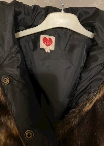 Kahverengi Leopar Desenli Kadın Suni Kürk Ceket - Görsel 2