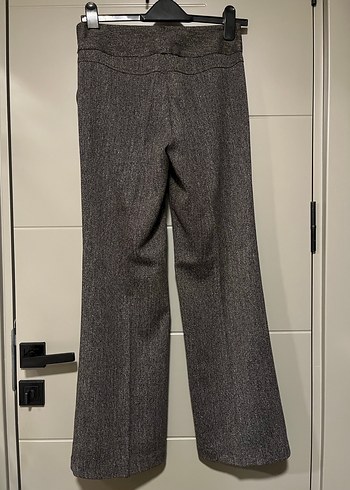 Kahverengi Kırçıllı Uzun Kollu Kadın Takım Elbise - Görsel 5