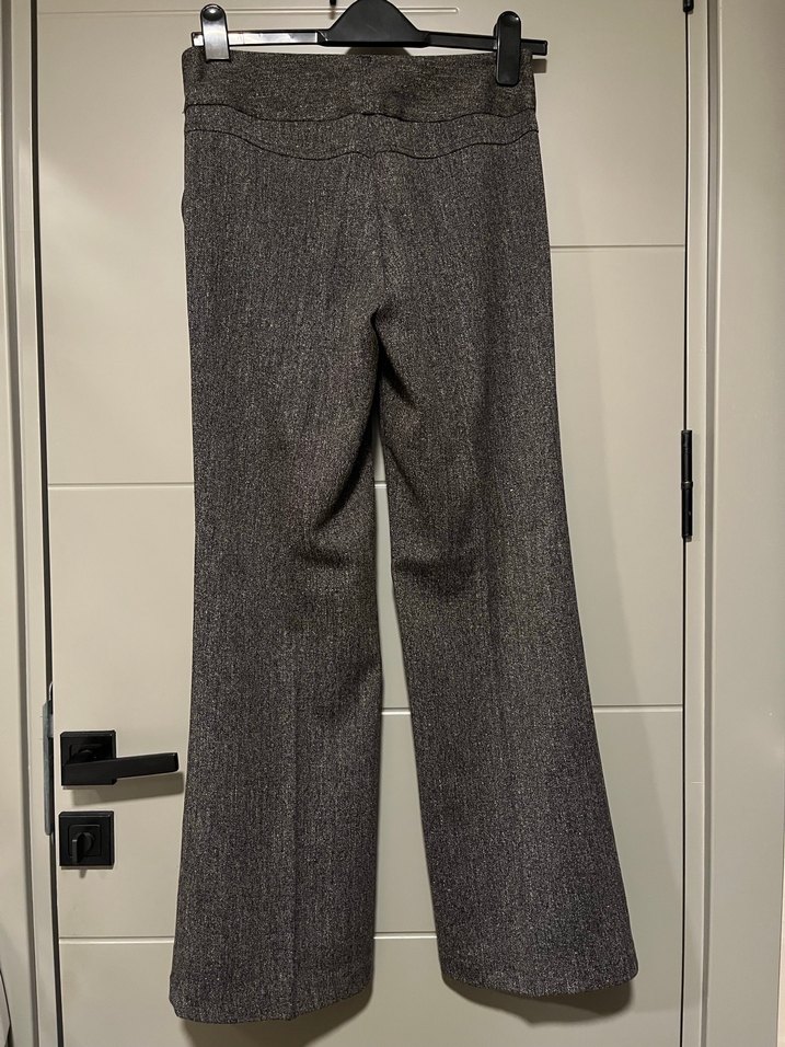 Kahverengi Kırçıllı Uzun Kollu Kadın Takım Elbise - Görsel 5