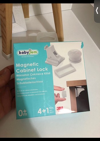 babyJem Beyaz Mıknatıslı Dolap Kilidi - Görsel 4