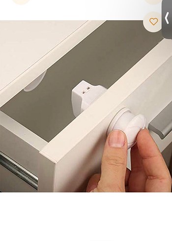 babyJem Beyaz Mıknatıslı Dolap Kilidi - Görsel 3