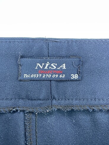 38 Beden lacivert Renk PreLoved Kumaş Pantolon %70 İndirimli.