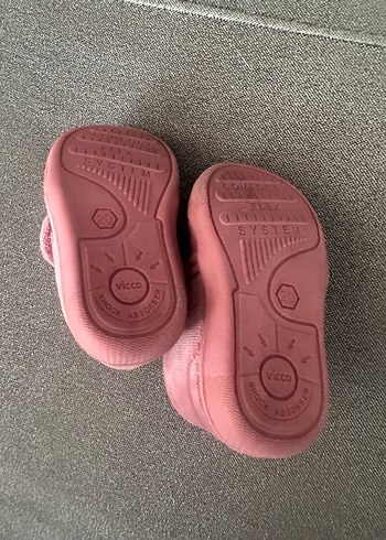 20 Beden Vicco Kız Çocuk Pembe Sıcak Kaydırmaz Ev Terliği