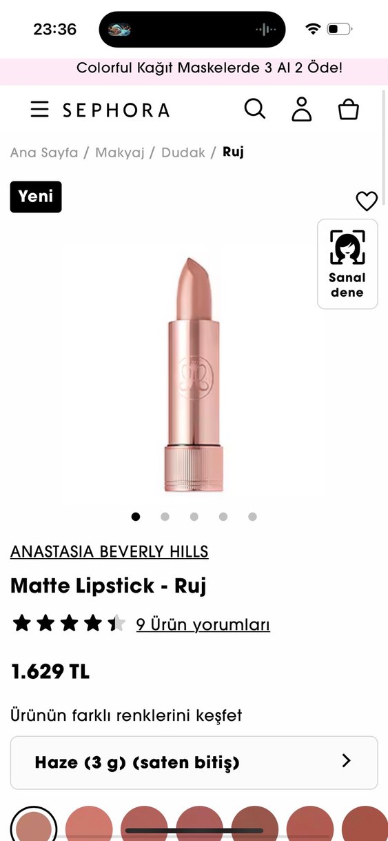 Anastasia Beverly Hills Bej Renkli Anastasia Ruj - Görsel 5