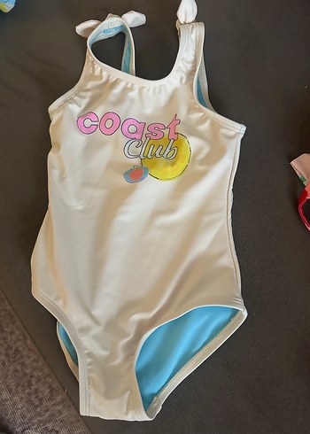 Marks & Spencer 2'li Limon Desenli Kız Mayo - Görsel 5