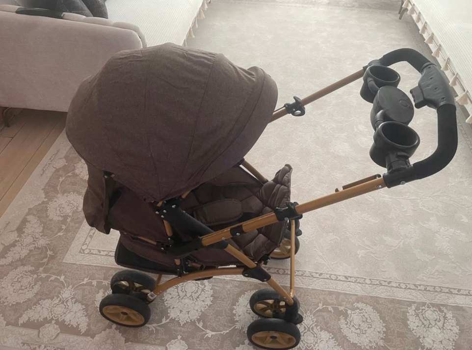 Koyu Kahverengi Bebek Arabası - Görsel 2