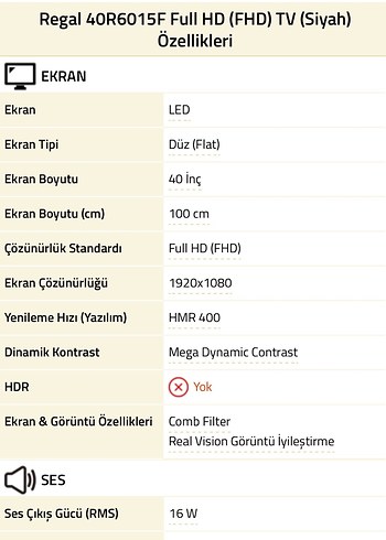 Regal 40R6015F Full HD Uydu Alıcılı Smart LED TV - Görsel 5