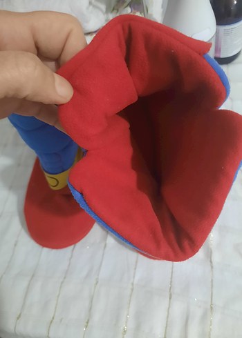 Erkek Çocuk Renkli Kemerli Sıcak Ev Terliği - Görsel 3