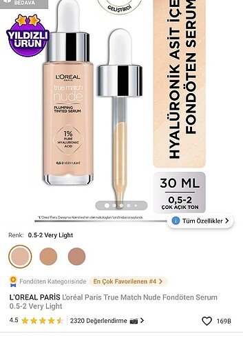 Loreal paris serum fondöten 