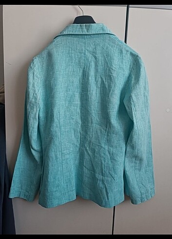 Keten vintage ceket - Görsel 3