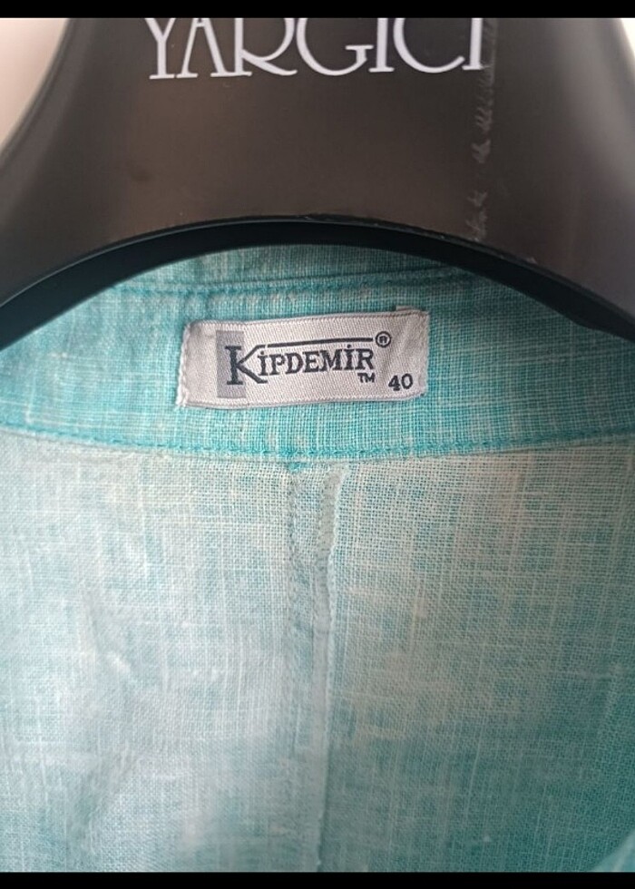 Keten vintage ceket - Görsel 2