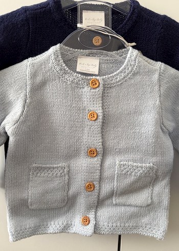 Rock a bye baby boutique marka Mavi Erkek Çocuk Triko Hırka Set - Görsel 2