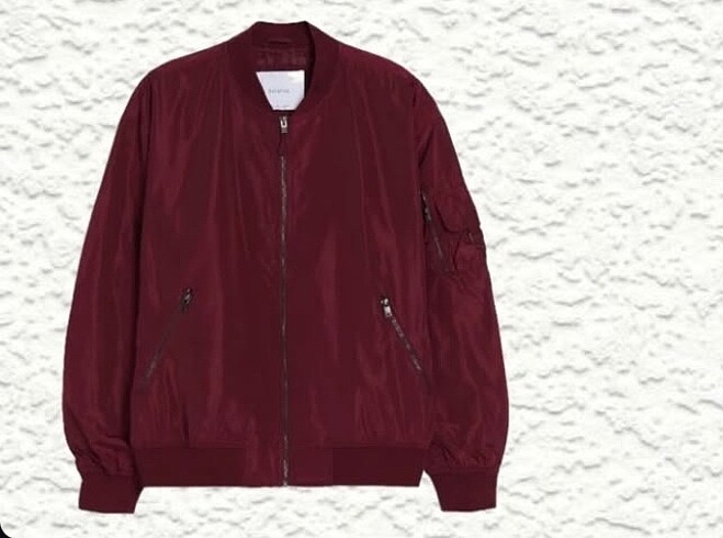 Bordo Bomber ceket