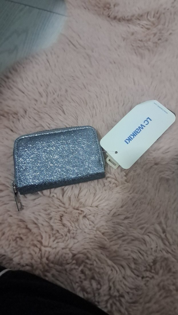 Fermuarlı Gri Kadın Cüzdanı - Görsel 2