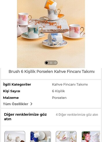 Kahve fincan takımı 