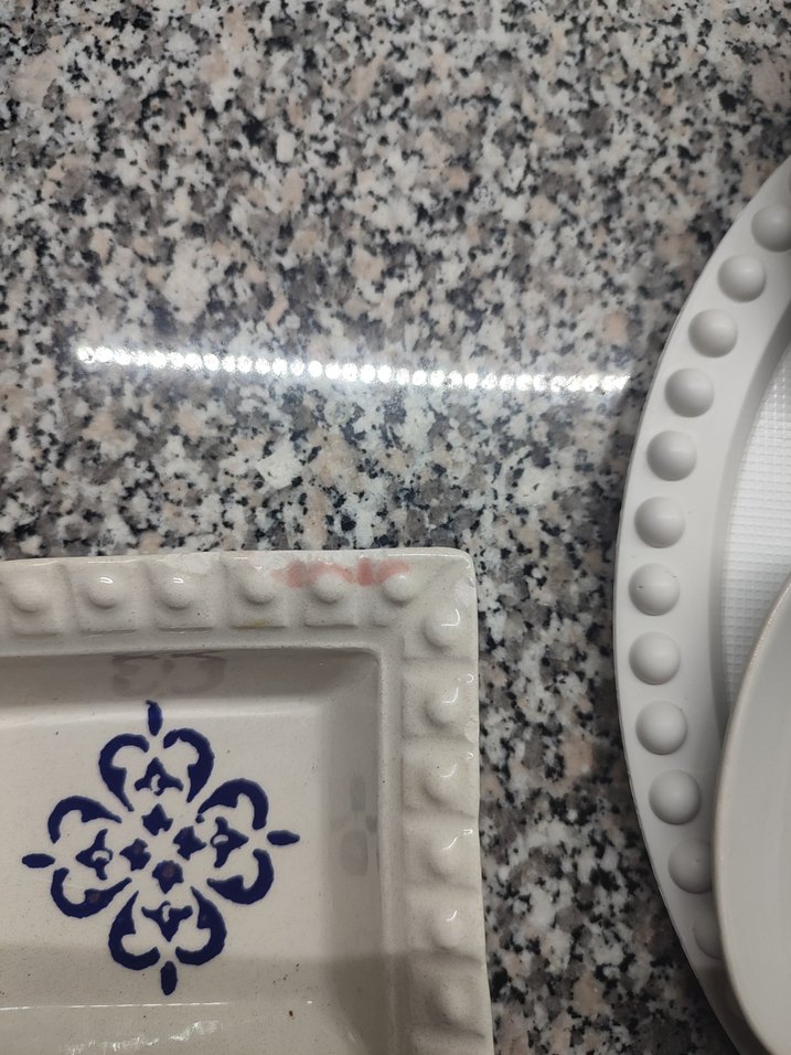 Beyaz Baskılı ve Bölmeli Tabak Seti - Görsel 5